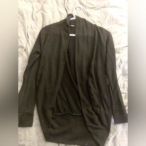 Long sleeve black cardigan,size medium